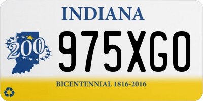 IN license plate 975XGO
