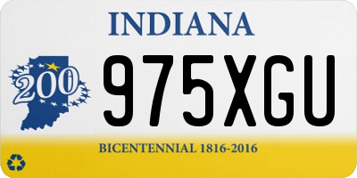 IN license plate 975XGU
