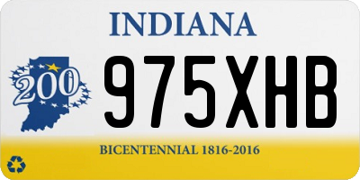 IN license plate 975XHB