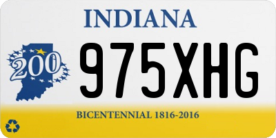 IN license plate 975XHG