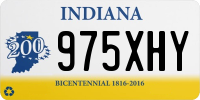 IN license plate 975XHY