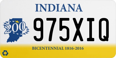 IN license plate 975XIQ