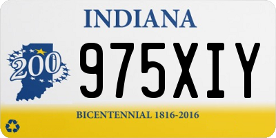 IN license plate 975XIY