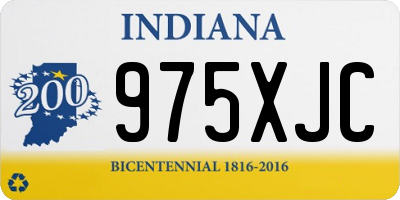 IN license plate 975XJC