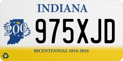 IN license plate 975XJD