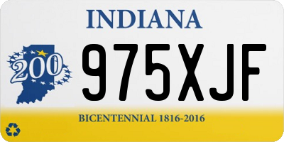 IN license plate 975XJF
