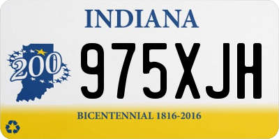 IN license plate 975XJH