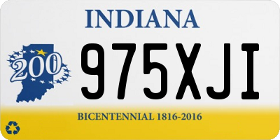 IN license plate 975XJI