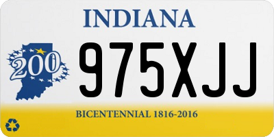 IN license plate 975XJJ