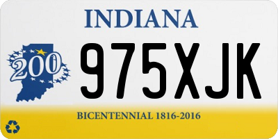 IN license plate 975XJK