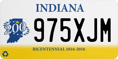 IN license plate 975XJM