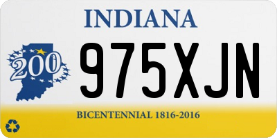 IN license plate 975XJN