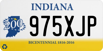 IN license plate 975XJP