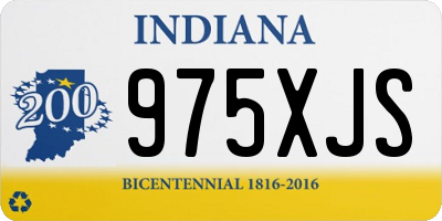 IN license plate 975XJS