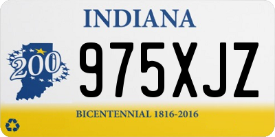 IN license plate 975XJZ