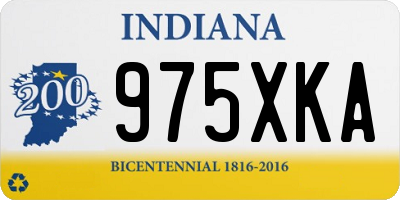 IN license plate 975XKA
