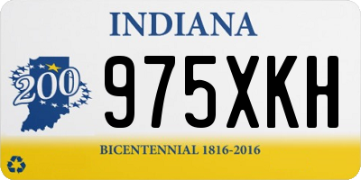 IN license plate 975XKH