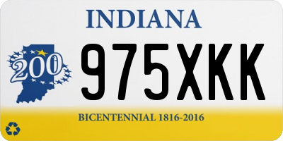 IN license plate 975XKK