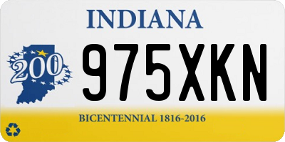 IN license plate 975XKN