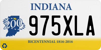 IN license plate 975XLA