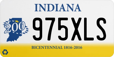 IN license plate 975XLS