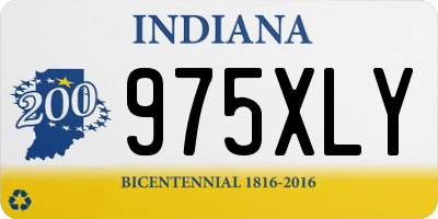 IN license plate 975XLY