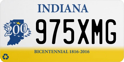 IN license plate 975XMG