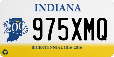 IN license plate 975XMQ