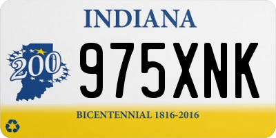 IN license plate 975XNK