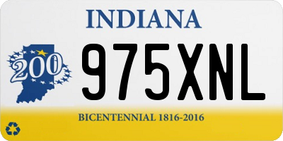 IN license plate 975XNL