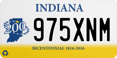 IN license plate 975XNM