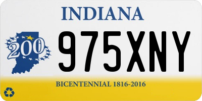 IN license plate 975XNY