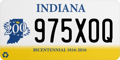 IN license plate 975XOQ