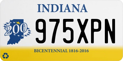IN license plate 975XPN