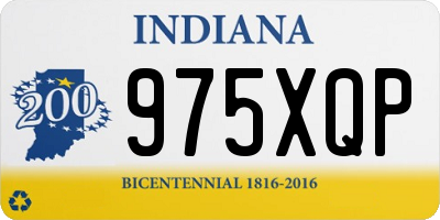 IN license plate 975XQP