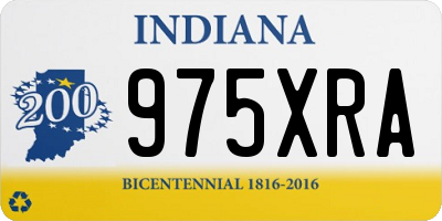 IN license plate 975XRA