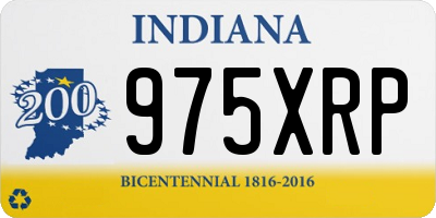 IN license plate 975XRP