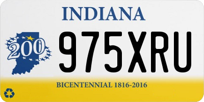 IN license plate 975XRU