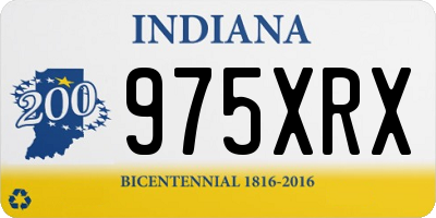 IN license plate 975XRX