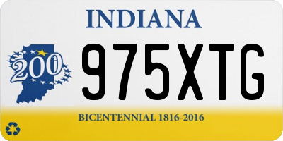 IN license plate 975XTG