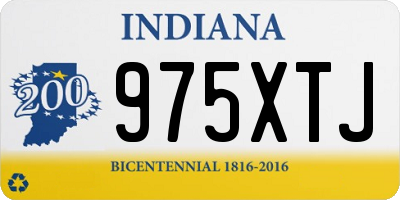 IN license plate 975XTJ
