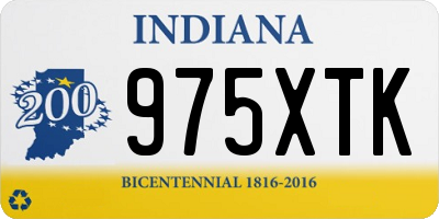 IN license plate 975XTK