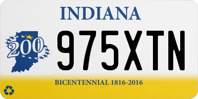 IN license plate 975XTN