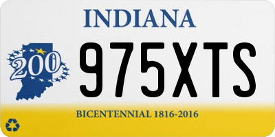 IN license plate 975XTS
