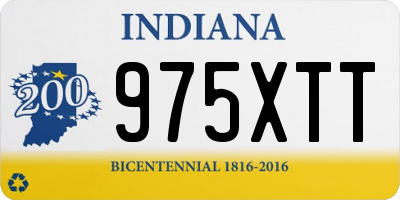 IN license plate 975XTT