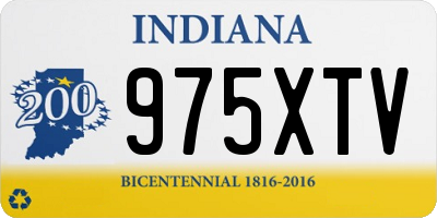 IN license plate 975XTV