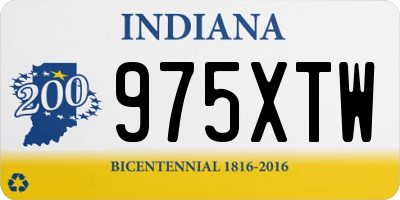 IN license plate 975XTW