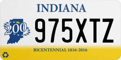 IN license plate 975XTZ