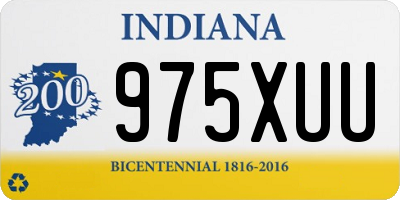 IN license plate 975XUU