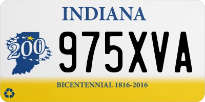 IN license plate 975XVA